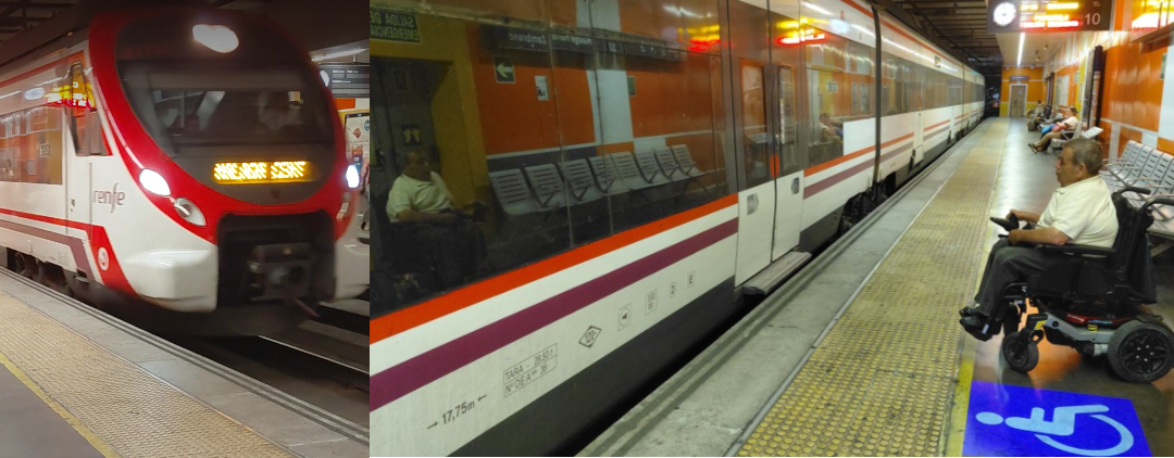 Light Projection System to Improve Train Access for Passengers with Reduced Mobility