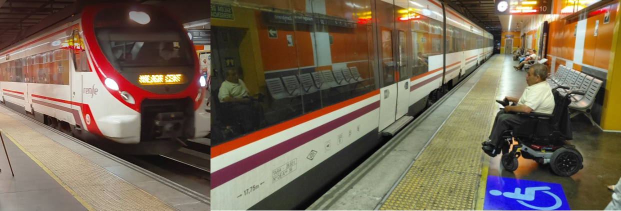 Light Projection System to Improve Train Access for Passengers with Reduced Mobility